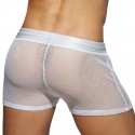 Addicted C-Through Mesh Shorts - White