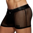 Addicted C-Through Mesh Shorts - Black