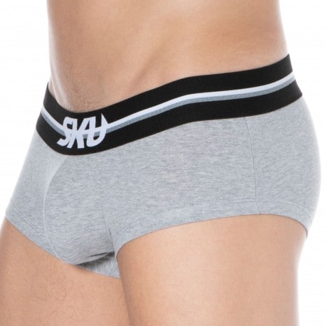 SKU 3-Pack First Cotton Trunks - Heather Grey