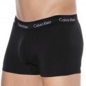 Calvin Klein 3-Pack Cotton Stretch Trunks - Black - Color Logo