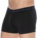 Calvin Klein 3-Pack Cotton Stretch Trunks - Black - Color Logo