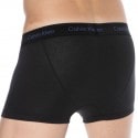 Calvin Klein 3-Pack Cotton Stretch Trunks - Black - Color Logo