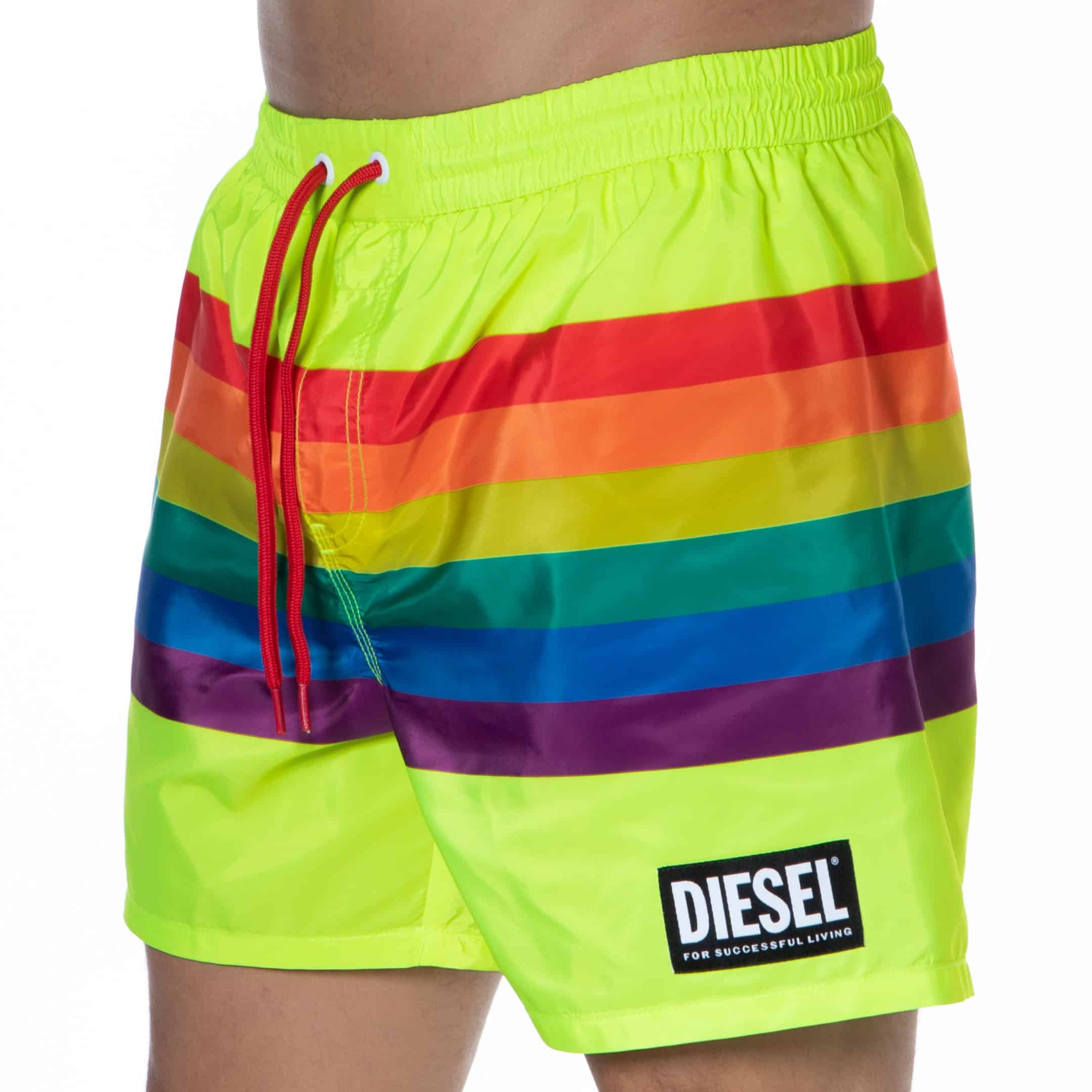 Diesel Rainbow Swim Shorts - Lime