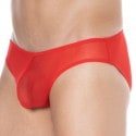 Doreanse Sexy Plain Tulle Briefs - Red