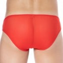 Doreanse Sexy Plain Tulle Briefs - Red