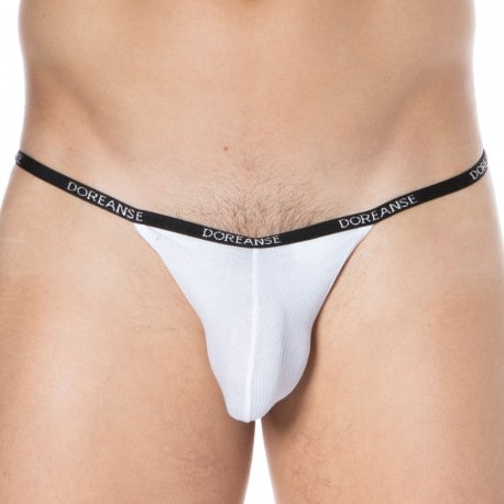 Doreanse Sexy Plain Micro Modal G-String - White