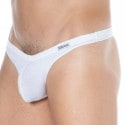 Doreanse Sexy Cotton Modal Plain Thong - White