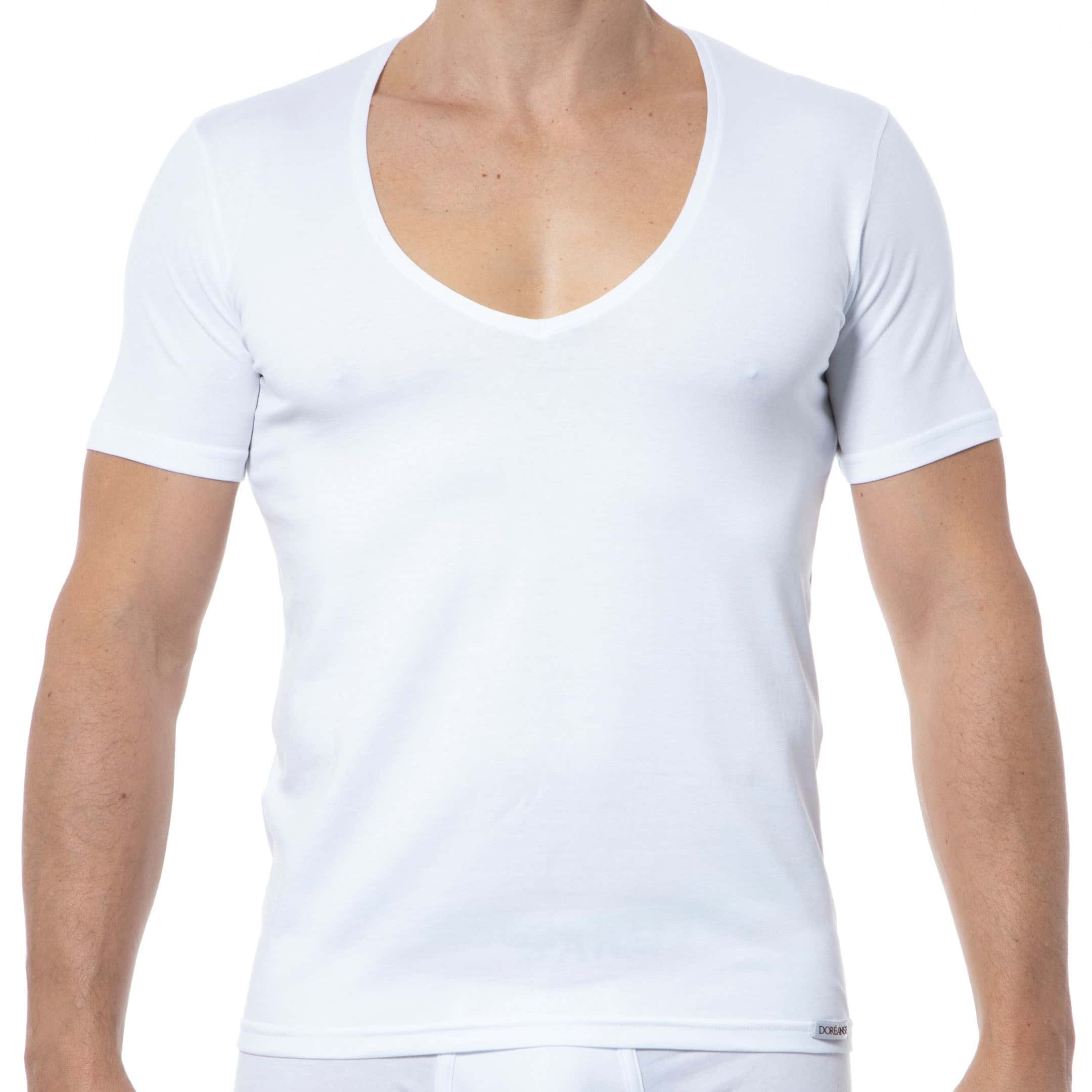 Doreanse Essential V-Neck T-Shirt - White | INDERWEAR