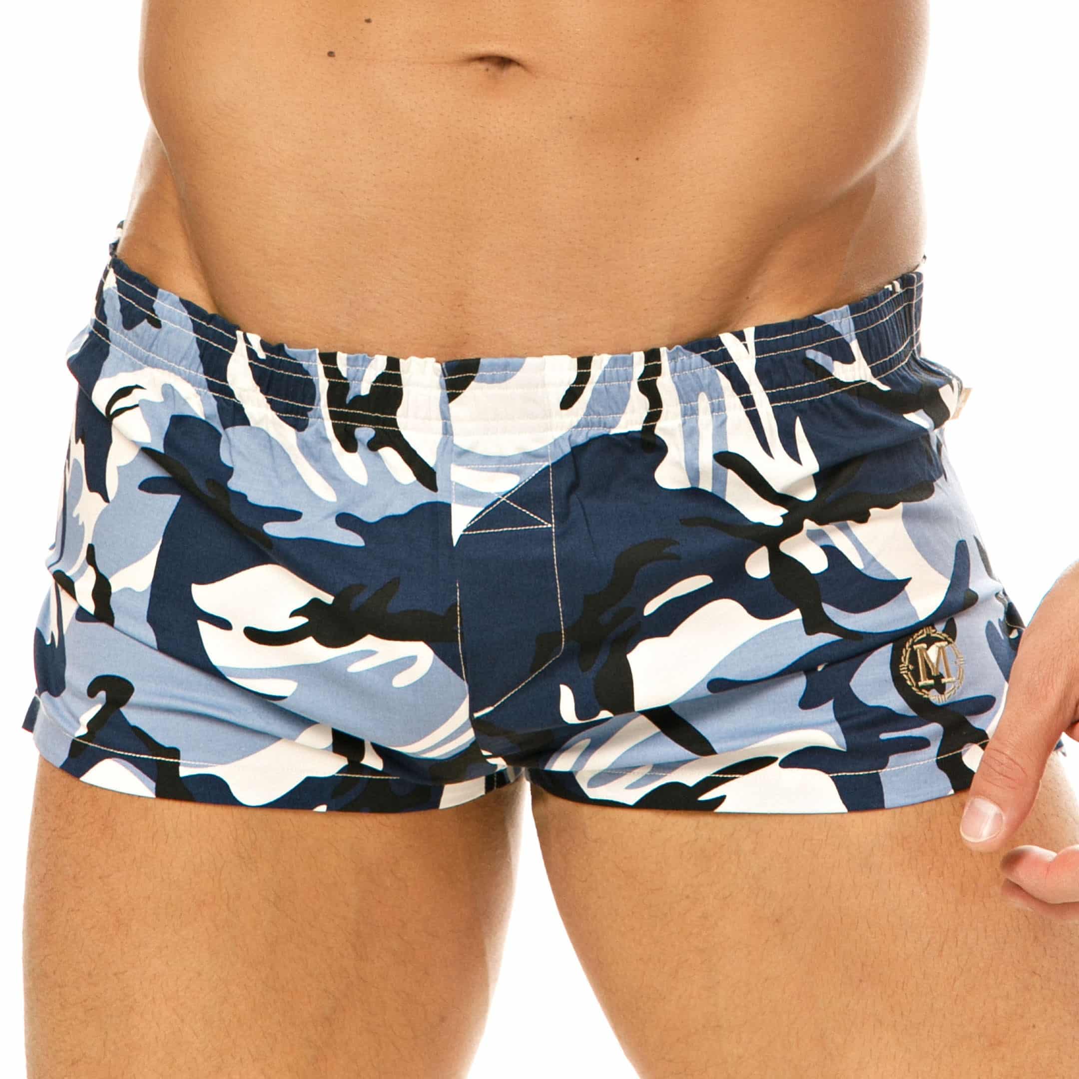 Marcuse Camo Boxer Shorts - Blue 