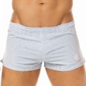 Marcuse Pinstripe Boxer Shorts - Blue