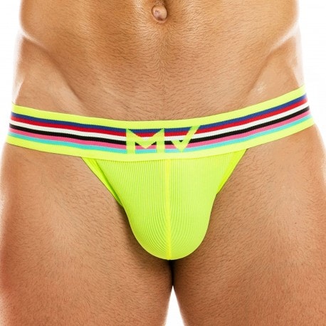 Modus Vivendi Peace Tanga Microfiber Briefs - Neon