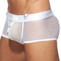 AD Fetish Mesh Mixed Bottomless Boxer - White