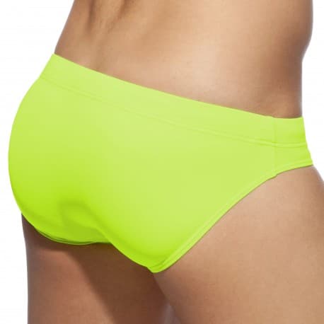 Addicted Basic Colors Swim Briefs - Neon Yellow