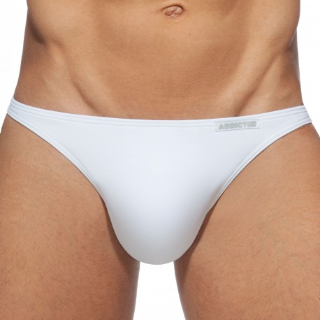 Addicted Mini Swim Bikini Briefs - White