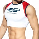 ES Collection Muscle Crop Top - White