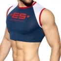 ES Collection Muscle Crop Top - Navy