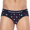 Garçon Français Gallic Rooster Brief - Navy