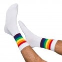 Garçon Français Striped Cotton Socks - Rainbow