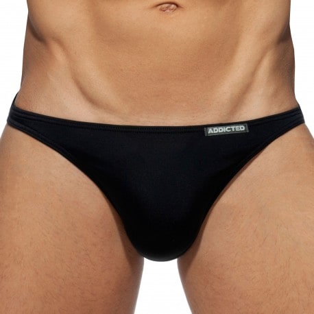 Addicted Mini Swim Bikini Briefs - Black