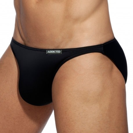 Addicted Mini Swim Bikini Briefs - Black