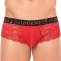 Lookme Lace Mini Trunks - Red