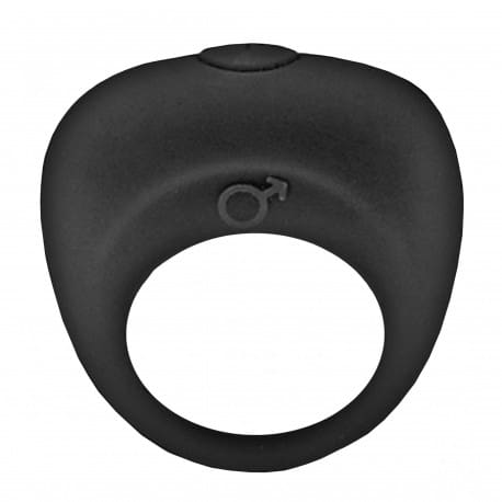 Vibrating Silicone Cockring - Black