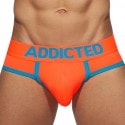 Addicted Cockring Swimderwear Briefs - Neon Orange