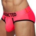 Addicted Cockring Swimderwear Briefs - Neon Pink