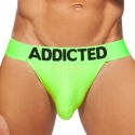 Addicted Cockring Neon Mesh Jock - Neon Green