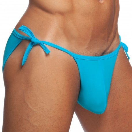 Addicted Slip de Bain Tanga Cockring Bleu Turquoise