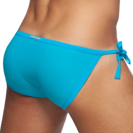 Addicted Slip de Bain Tanga Cockring Bleu Turquoise