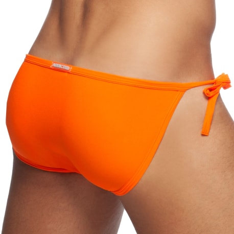 Addicted Cockring Swim Bikini Briefs - Neon Orange