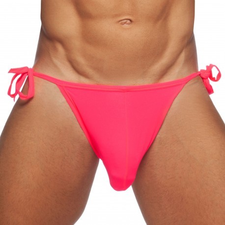 Addicted Cockring Swim Bikini Briefs - Neon Pink