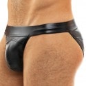 Modus Vivendi Leather Tanga Briefs - Black