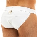 Modus Vivendi Leather Tanga Briefs - White