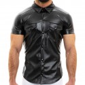 Modus Vivendi Leather Shirt - Black