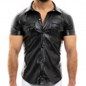 Modus Vivendi Leather Shirt - Black