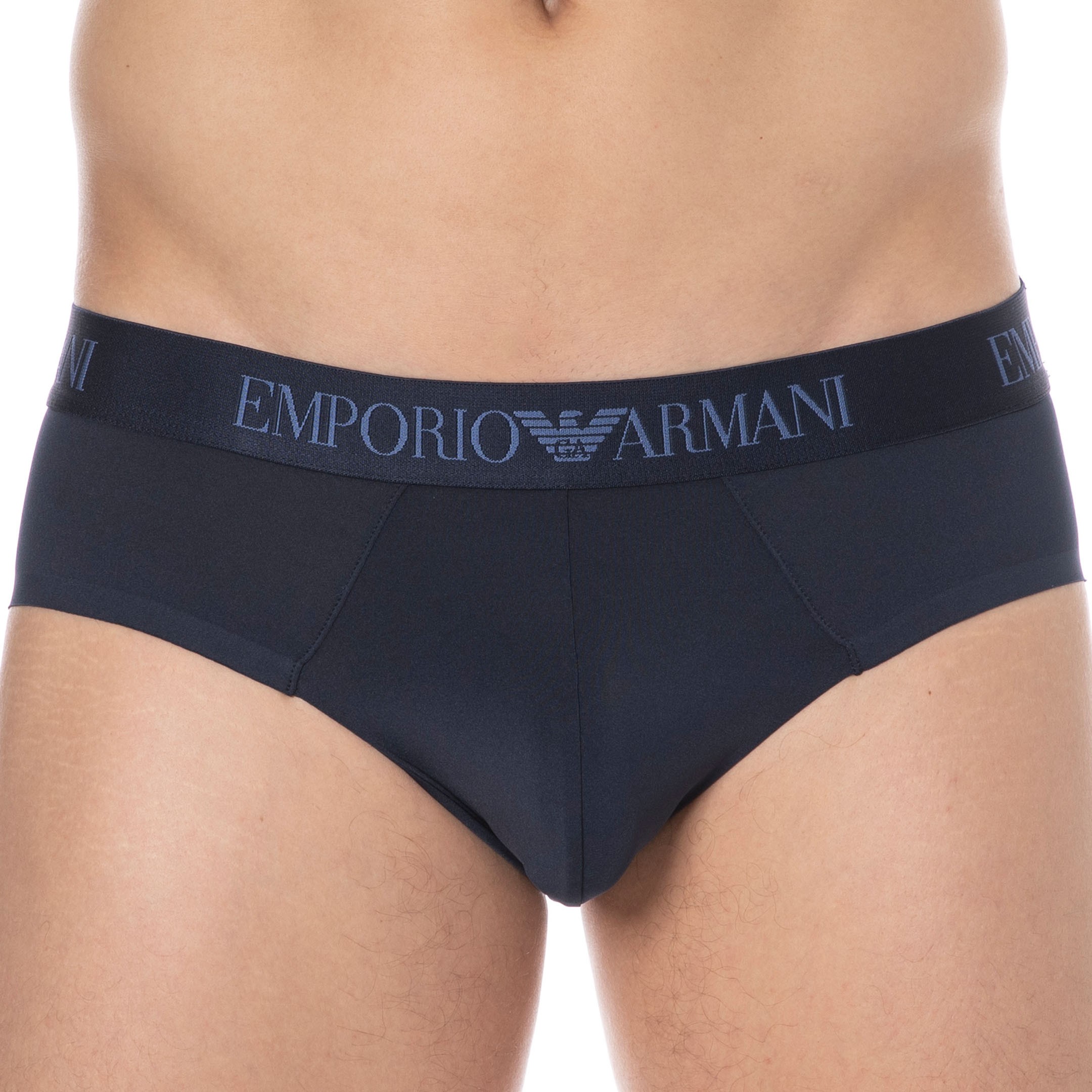 Emporio Armani Bonding Microfiber Briefs Navy Blue 6343