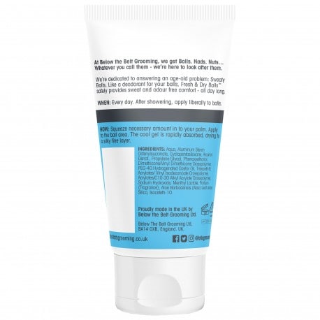 Below The Belt Fresh & Dry Balls Intimate Gel - Cool - 75 ml