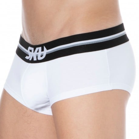 SKU High Waist Slimming Boxer Briefs - White