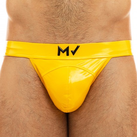 Modus Vivendi Viral Vinyl Tanga Briefs  - Yellow