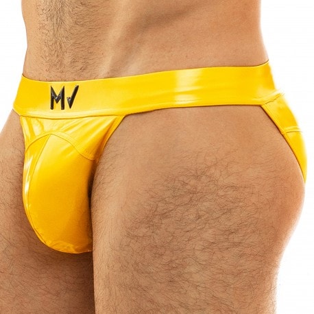 Modus Vivendi Viral Vinyl Tanga Briefs  - Yellow