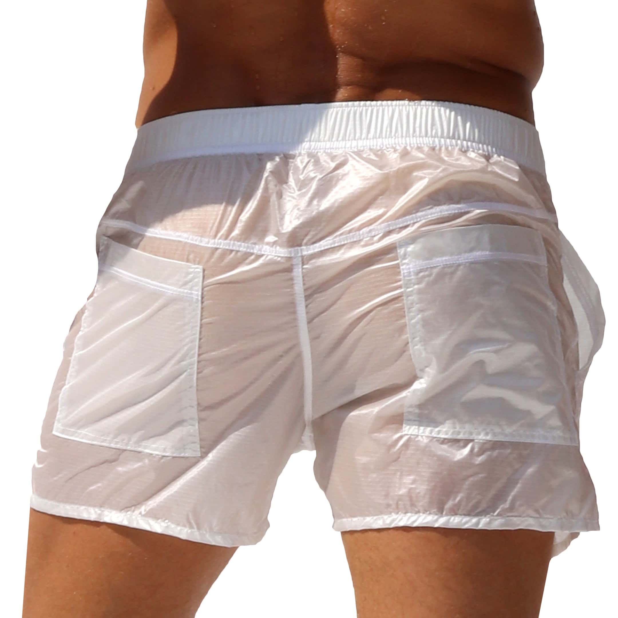 Rufskin Nuage Nylon Shorts - White | INDERWEAR