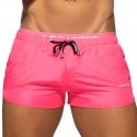 Addicted Double Waistband Swim Short - Pink