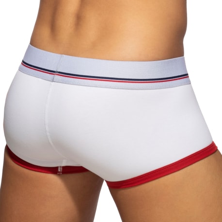 Addicted Shorty Basic Colors Coton Blanc - Rouge