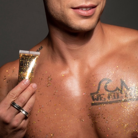 Andrew Christian Gel Pailleté Doré pour le Corps - 38 ml