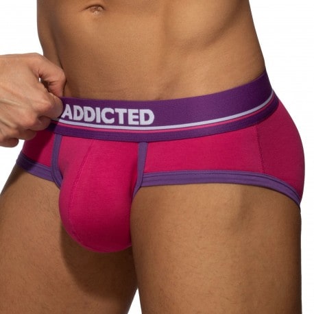 Addicted Basic Colors Cotton Briefs - Fuchsia