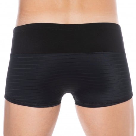 Lookme Boxer Microfibre Rayé Noir