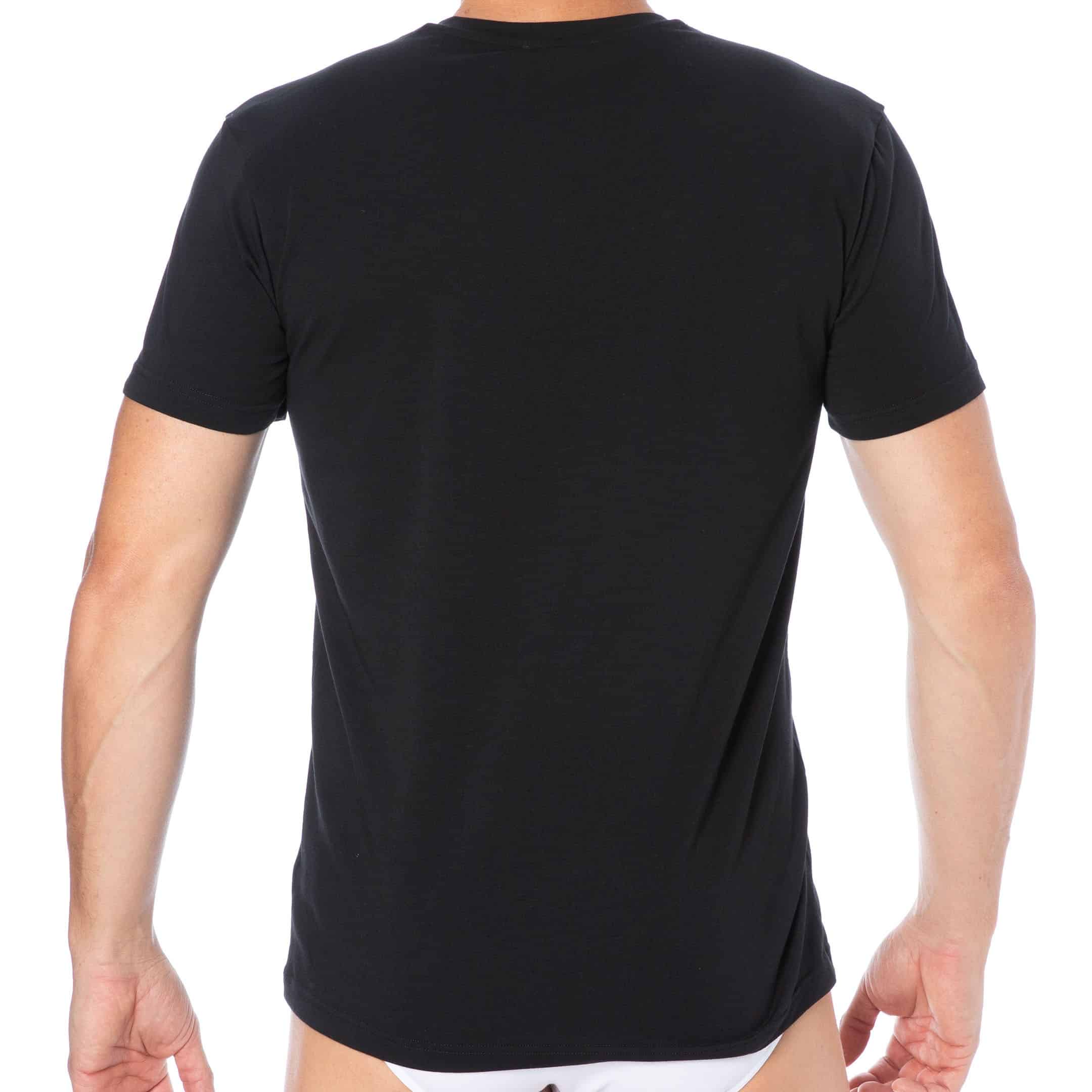 black v neck shirts