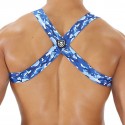 TOF Paris Party Boy Elastic Harness - Blue Camouflage